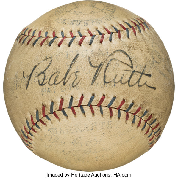 A baseball signed by Babe Ruth is one of the most valuable autograph items