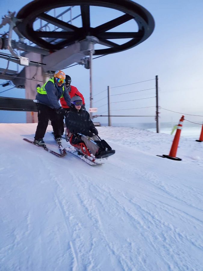 Sports like skiing are adapted for athletes with mobility issues.