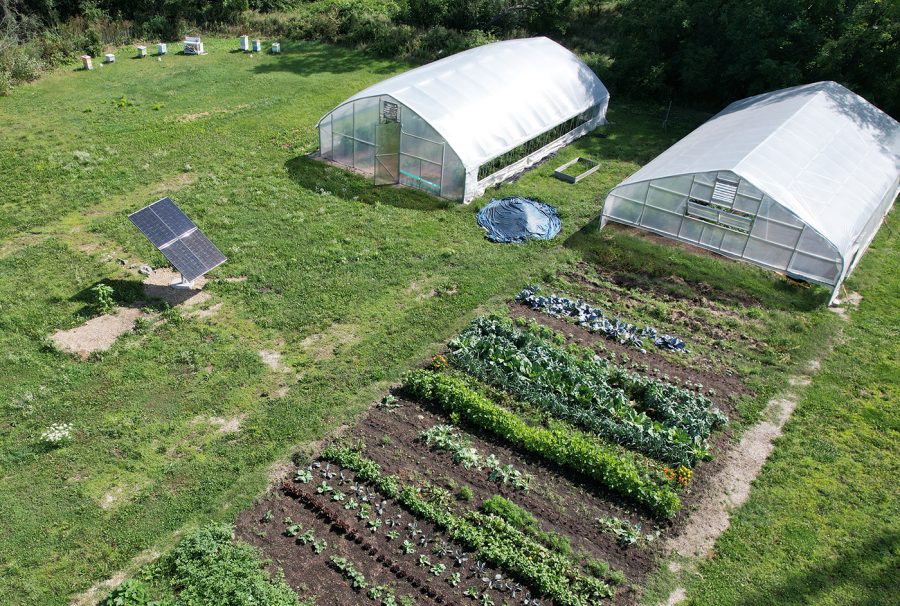 Solar array added to aid campus  crops