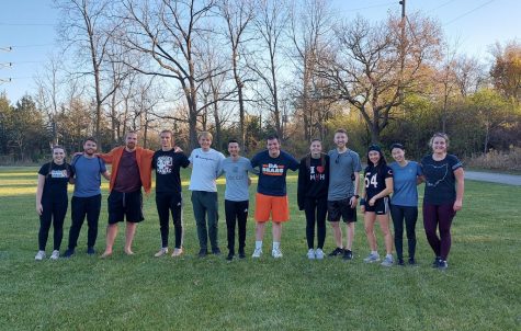 Ultimate Frisbee group at  a recent gathering 