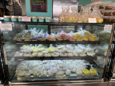 The pastry cases are the stras at the Blessed Little Kitchen in Huntley
